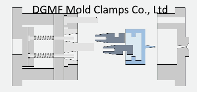 Schematic diagram of mold movable inserts
