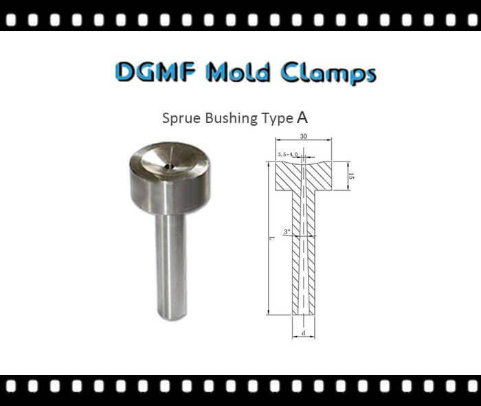 DGMF Mold Clamps Co., Ltd A Type Sprue Bushing drawing - Sprue Bushing Type A