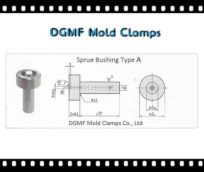 DGMF Mold Clamps Co., Ltd - Mold Component Sprue Bushing Type A Drawing