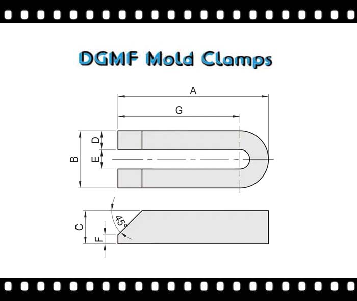 DGMF Mold Clamps Co., Ltd - Injection Molding U-Clamp Drawing