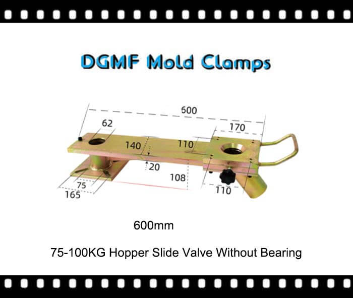 600mm 75-100KG Manual Slide Gate Valve Without Bearing - DGMF Mold Clamps Co., Ltd
