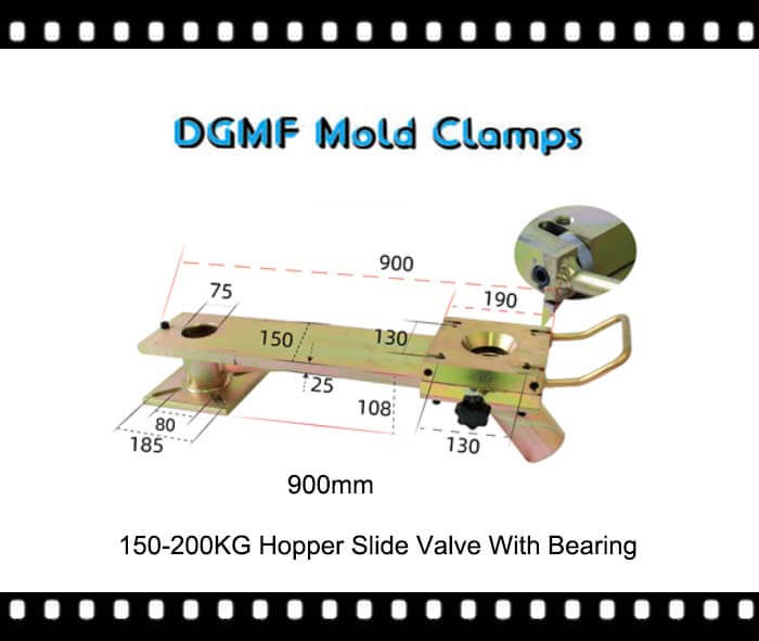 900mm 150-200KG Hopper Slide Valve With Bearing - DGMF Mold Clamps Co., Ltd