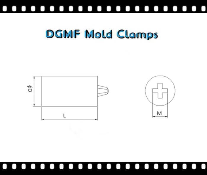 JMF (JIS FLAT HEAD MACHINE & TAPPING SCREW) Screw Header Punch Drawing - DGMF Mold Clamps Co., Ltd