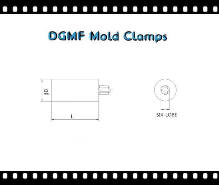 M42 Stainless steel SIX-LOBE screw header punch drawing - DGMF Mold Clamps Co., Ltd