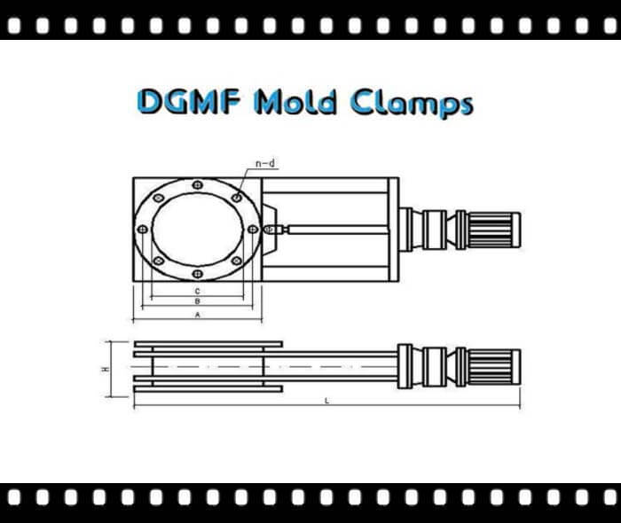 DGMF Mold Clamps Co., Ltd - The Pneumatic Slide Gate Valves Drawing 1