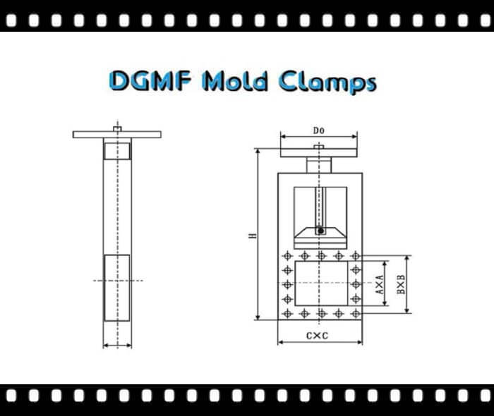 DGMF Mold Clamps Co., Ltd - The Pneumatic Slide Gate Valves Drawing 2