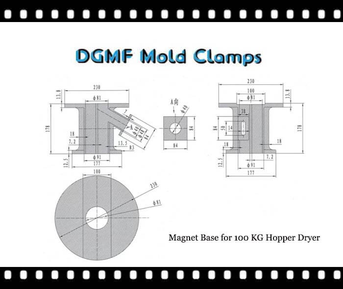 DGMF Mold Clamps Co., Ltd - Magnet Base for 100 KG Hopper Dryer
