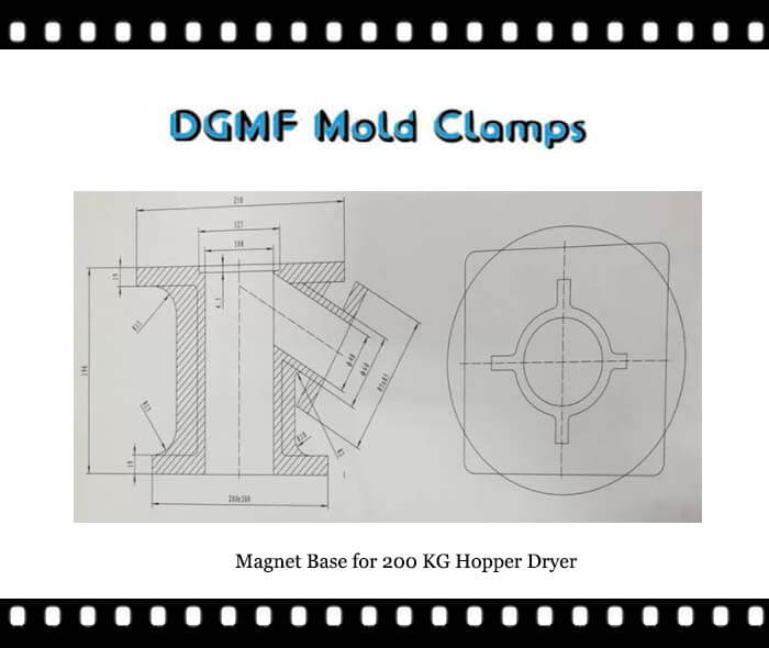 DGMF Mold Clamps Co., Ltd - Magnet Base for 200 KG Hopper Dryer