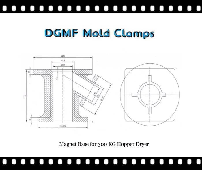 DGMF Mold Clamps Co., Ltd - Magnet Base for 300 KG Hopper Dryer