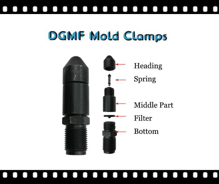DGMF Mold Clamps Co., Ltd - Nitriding Hardened Spring Nozzle Tips Injection Molding with Details