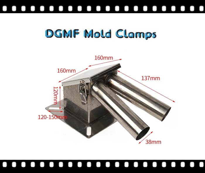 DGMF Mold Clamps Co., Ltd - Stainless Steel Material 38 MM Double Suction Boxes For Hopper Dryer Supplier