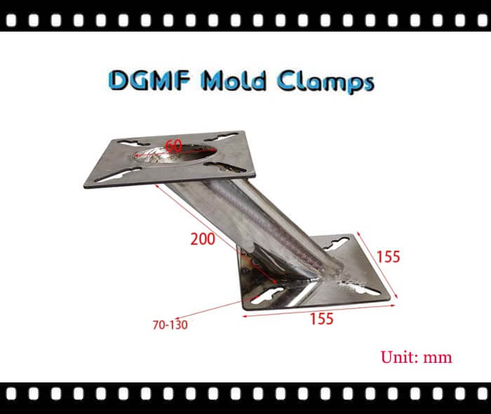 DGMF Mold Clamps Co., Ltd - Stainless Steel Material Z-shaped Irregular Base Machine Mount for Hopper Dryer Drawing