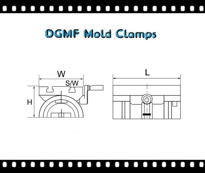 DGMF Mold Clamps Co。， Ltd - 45-degree Adjustable Angle Plate Drawing