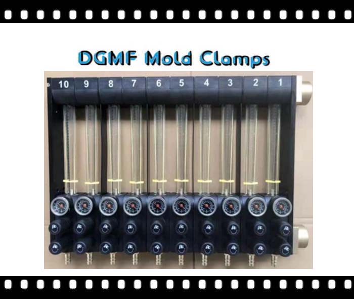 DGMF Mold Clamps Co., Ltd - 10 In-and-Outs Water Flow Regulator With Thermometer For Plastic Injection Molding Supplier