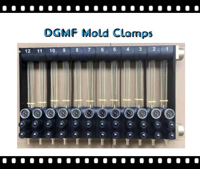 DGMF Mold Clamps Co., Ltd - 12 In-and-Outs Water Flow Regulator With Thermometer For Plastic Injection Molding Supplier