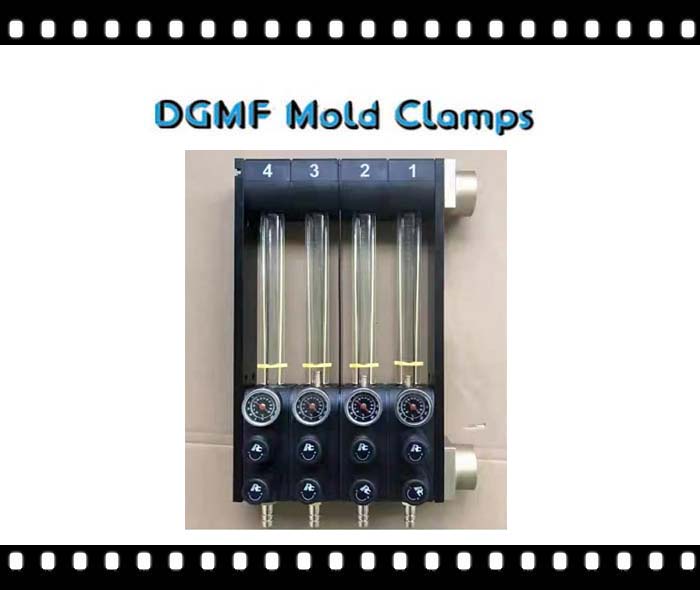 DGMF Mold Clamps Co., Ltd - 4 In-and-Outs Water Flow Regulator With Thermometer For Plastic Injection Molding Supplier